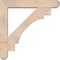 Ekena Millwork Merced Craftsman Smooth Bracket w/ Offset Brace, Douglas Fir, 7 1/2"W x 44"D x 44"H BKT0806X44X44MRC04SDF - alternate 3